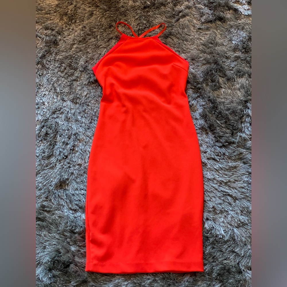 🧡bebe Strappy Stretch Dress✨Medium🧡Comfy MIDI ✨